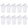SO® Girls 10-pack Solid Anklet Socks -SO Juniors Fashion Clothing 3533446 White
