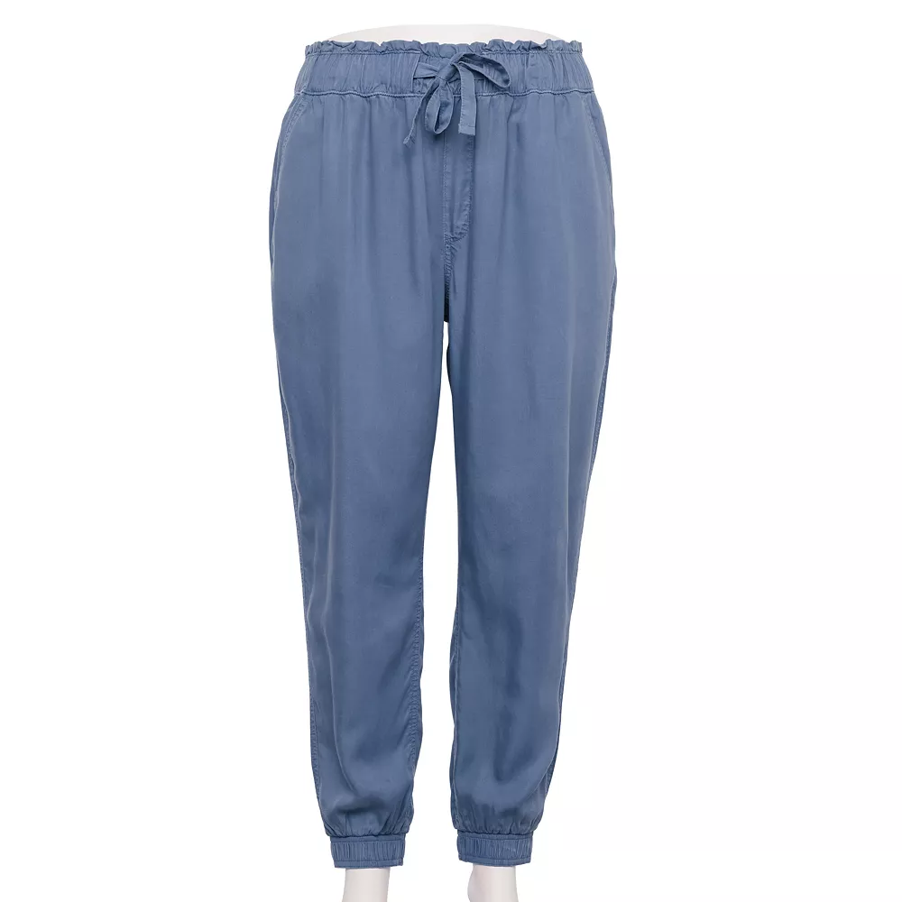 Juniors' Plus Size SO® High Rise Paperbag Jogger Pants 3 Juniors' Plus Size SO® High Rise Paperbag Jogger Pants