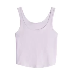 Juniors' SO® Double Scoop Cropped Tank Top -SO Juniors Fashion Clothing 4242137 ALT5