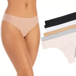 Juniors' SO® 6-Pack Smooth Thong Panties Set SO60001P6