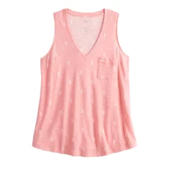 Juniors' SO® V-Neck Pocket Tank Top -SO Juniors Fashion Clothing 4912489 ALT5