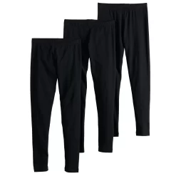 Girls 4-20 & Plus SO Favorite Long Leggings 3-Pack