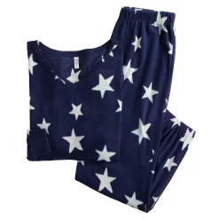 Juniors' SO® Boxy Long Sleeve Pajama Top & Pajama Pants Set -SO Juniors Fashion Clothing 5044482 ALT5