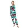 Juniors' SO® Boxy Long Sleeve Pajama Top & Pajama Pants Set -SO Juniors Fashion Clothing 5044482 White Fairisle