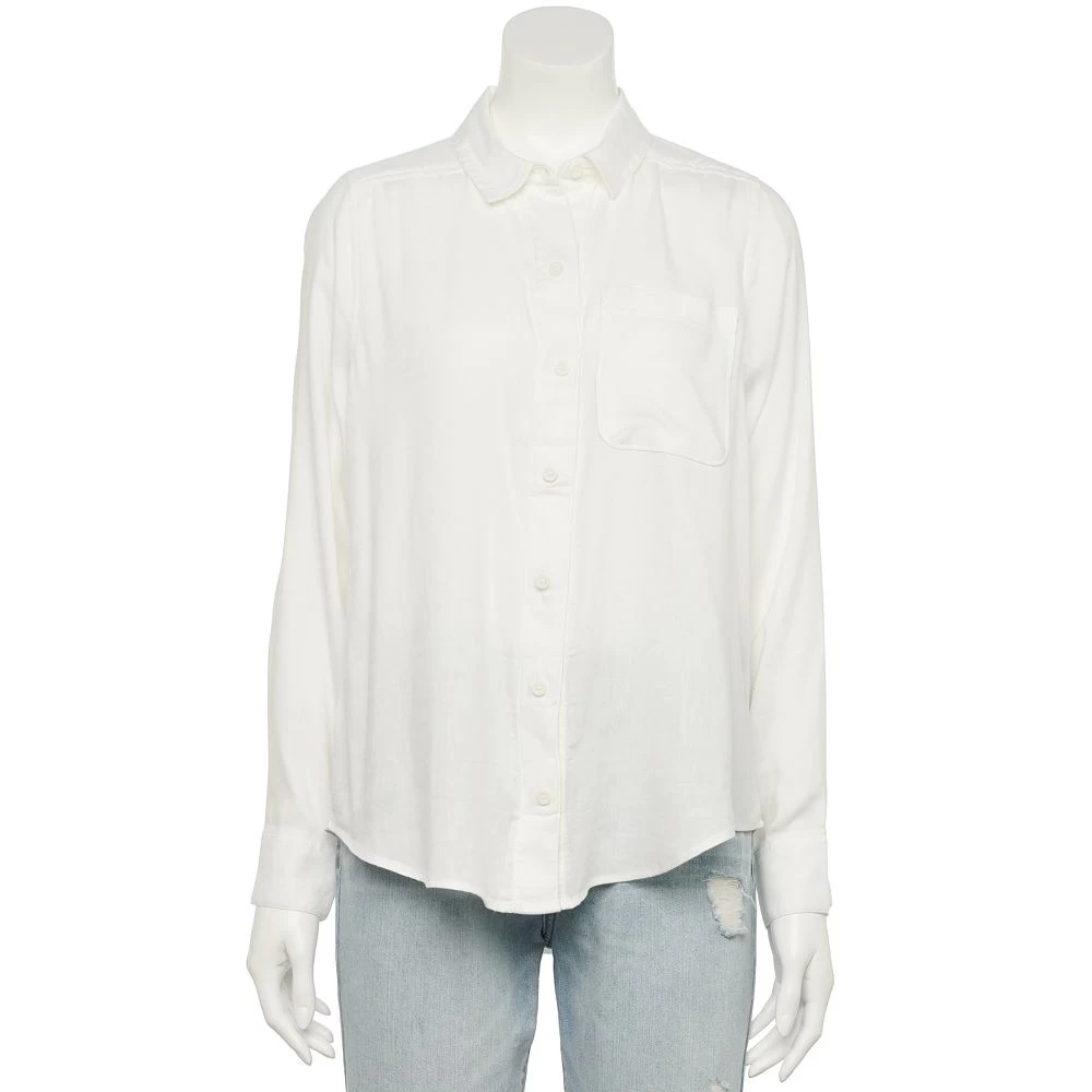 Juniors' SO® Adaptive Magnetic Woven Shirt 3 Juniors' SO® Adaptive Magnetic Woven Shirt