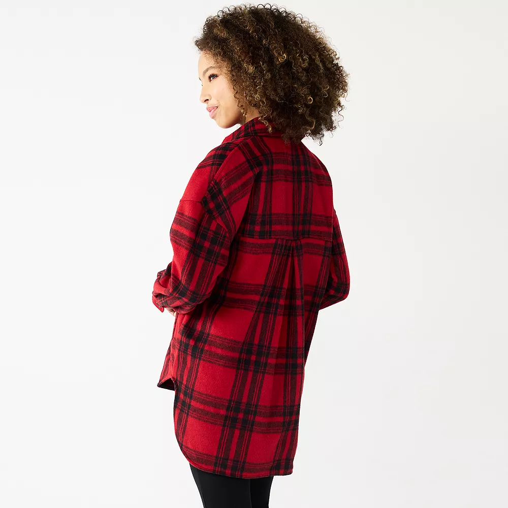 Juniors' SO® Oversized Shacket 4 Juniors' SO® Oversized Shacket - Image 2