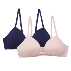 Girls SO® 2-Pack Wire Free Front Close Bra