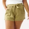 Juniors' Plus Size SO® Camp Shorts -SO Juniors Fashion Clothing 5198568 Olive Sari