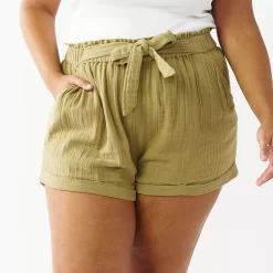Juniors' Plus Size SO® Camp Shorts