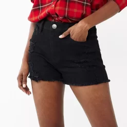 Juniors' SO® High-Rise Shortie Shorts