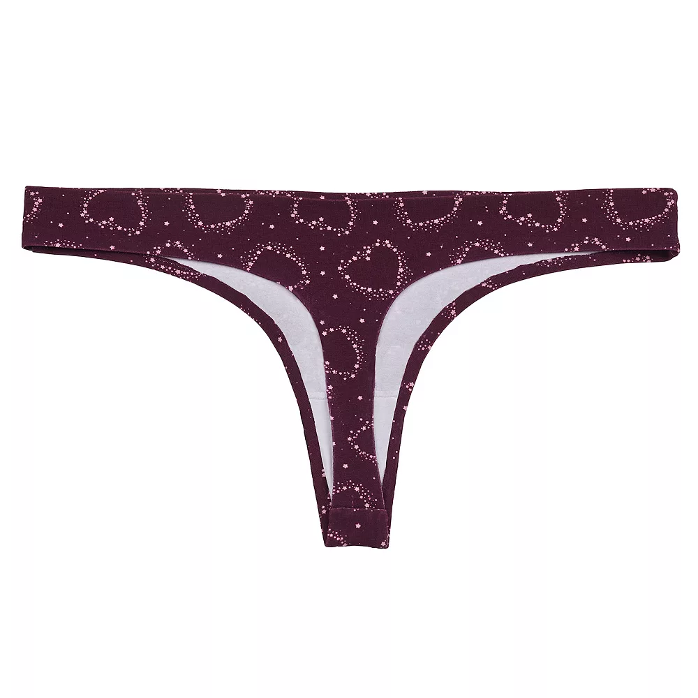 Juniors' SO® Bonded Cotton Thong Panty SO83-005 4 Juniors' SO® Bonded Cotton Thong Panty SO83-005 - Image 2