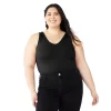 Juniors' Plus Size SO® Seamless V-Neck Tank Bodysuit -SO Juniors Fashion Clothing 5233790 Mineral Black