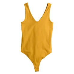 Juniors' SO® Seamless V-Neck Tank Bodysuit -SO Juniors Fashion Clothing 5234068 ALT5