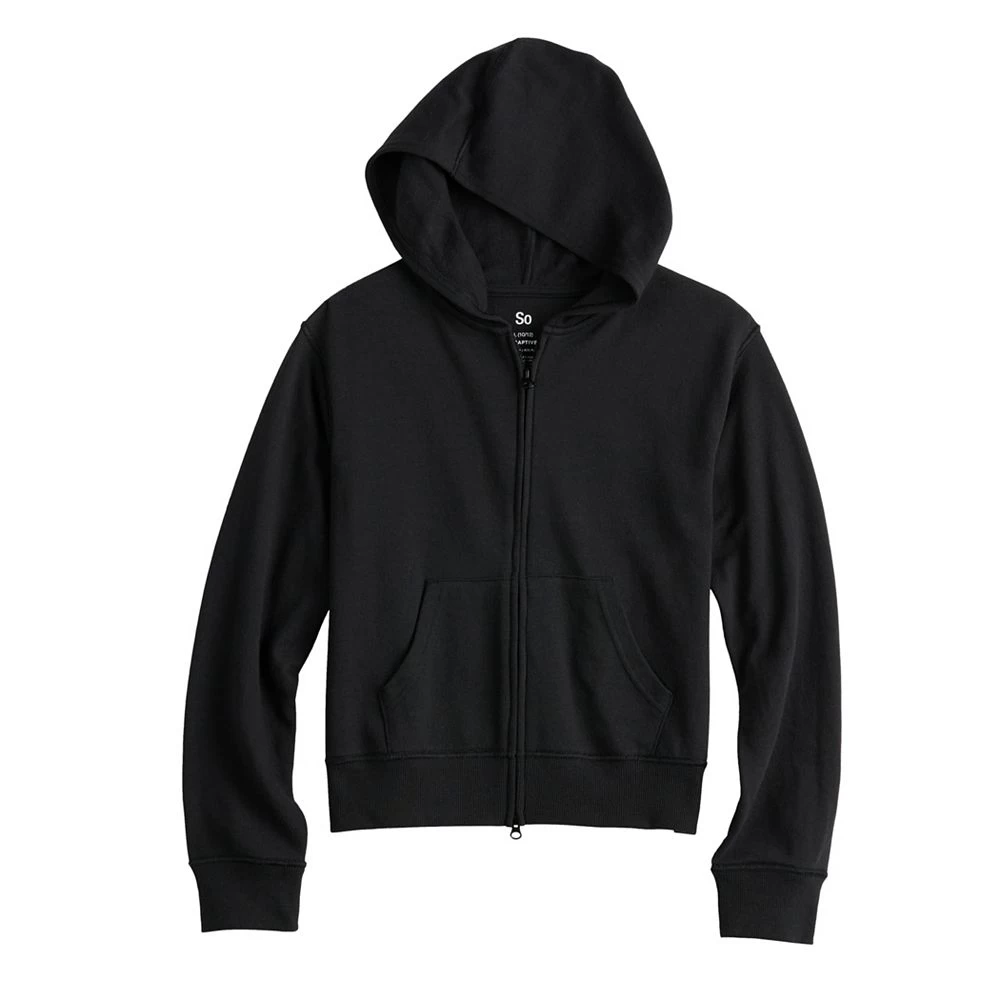 Girls 6-20 SO® Adaptive Sensory Fleece Zip Hoodie In Regular & Plus 3 Girls 6-20 SO® Adaptive Sensory Fleece Zip Hoodie In Regular & Plus