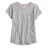 Girls 6-20 SO® Favorite Pocket Tee In Regular & Plus -SO Juniors Fashion Clothing 5273419 Gray Heather