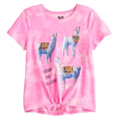 Girls 7-16 SO® Tie Front Top In Regular & Plus Size 7 Girls 7-16 SO® Tie Front Top In Regular & Plus Size -SO Juniors Fashion Clothing 5273915 ALT4