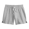 Girls 6-20 SO® French Terry Bermuda Shorts In Regular & Plus -SO Juniors Fashion Clothing 5280832 Gray Heather