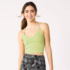 Juniors' SO® Seamless Lace Back Cami