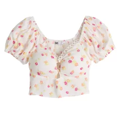 Juniors' SO® O-Ring Crop Top 7 Juniors' SO® O-Ring Crop Top -SO Juniors Fashion Clothing 5510489 ALT5