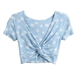 Juniors' SO® Short Sleeve Twist Tee -SO Juniors Fashion Clothing 5512994 ALT5