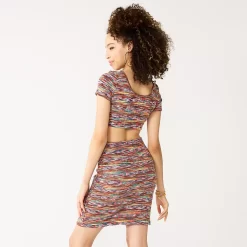 Juniors' SO® Spacedye Cut-Out Dress -SO Juniors Fashion Clothing 5521550 ALT