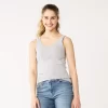 Juniors' SO® Double Scoopneck Tank Top