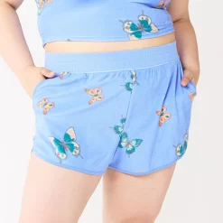 Juniors' Plus Size SO® Towel Terry Dolphin Shorts