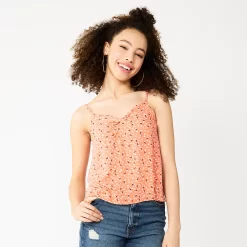 Juniors' SO® Front-Knot Tank