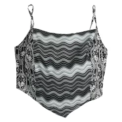 Juniors' SO® Cropped Print Handkerchief Tank -SO Juniors Fashion Clothing 5556601 ALT5