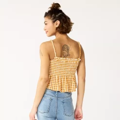 Juniors' SO® Ruffled Smocked Tank -SO Juniors Fashion Clothing 5557460 ALT