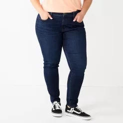 Juniors' Plus Size SO® High-Rise Skinny Jeans