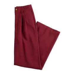 Juniors' SO® Solid High-Rise Wide Leg Trousers -SO Juniors Fashion Clothing 5576670 ALT5