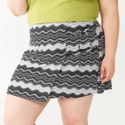 Juniors' Plus Size SO® Double Knot Wrap Mini Skirt