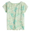 Girls 6-20 SO® Textured Tee In Regular & Plus -SO Juniors Fashion Clothing 5579819 Olive Floral