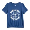 Girls 6-20 SO® Elastic Hem Graphic Tee In Regular & Plus Size -SO Juniors Fashion Clothing 5580056 Navy Magic