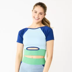 Juniors' SO® Front Cut-Out Seamless Top