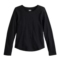 Girls 6-20 SO® Long Sleeve Jersey Core Tee In Regular & Plus