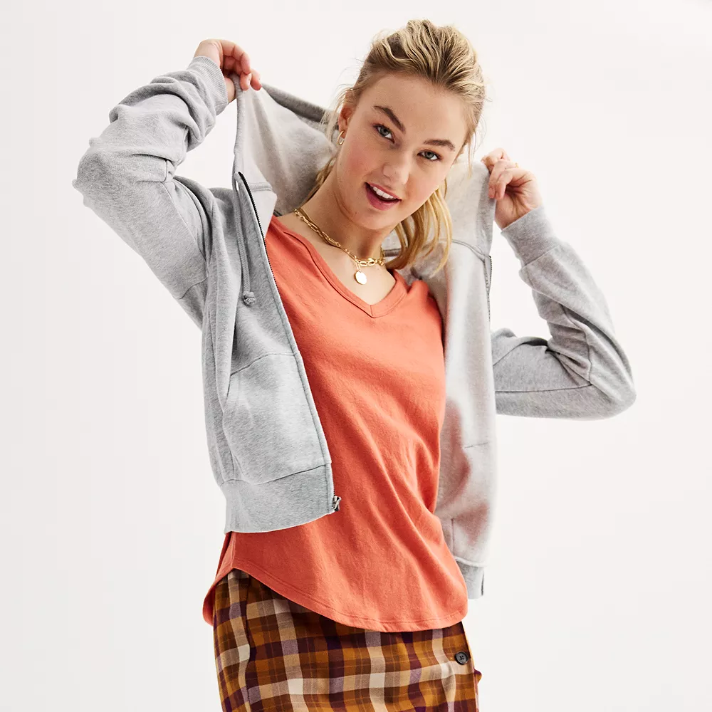 Juniors' SO® Favorite Full-Zip Hoodie 4 Juniors' SO® Favorite Full-Zip Hoodie - Image 2