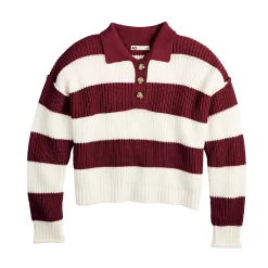 Juniors' SO® Varsity Henley Pullover -SO Juniors Fashion Clothing 5588932 ALT5