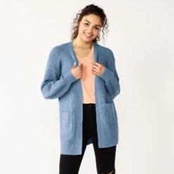 Juniors' SO® Waffle Cardigan
