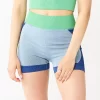 Juniors' SO® Seamless Colorblocked Bike Shortie -SO Juniors Fashion Clothing 5589869 Blue Colorblock