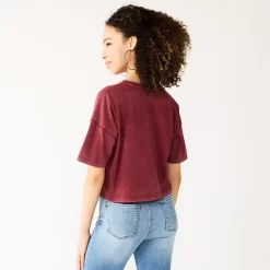 Juniors' SO® Solid Cropped Boxy Tee -SO Juniors Fashion Clothing 5593201 ALT