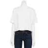 Juniors' SO® Solid Cropped Boxy Tee -SO Juniors Fashion Clothing 5593201 Modern White