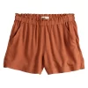 Girls 6-20 SO® Paperbag Waist Pull-On Shorts -SO Juniors Fashion Clothing 5611918 Cinnamon