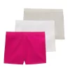 Girls 4-20 SO® 3-Pack Cartwheel Shorts -SO Juniors Fashion Clothing 5646531 Cerise White Gray