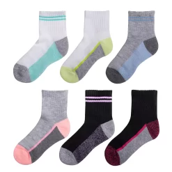 Girls SO® 6-Pack Cushioned Ankle Socks