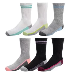 Girls SO® 6-Pack Cushioned Crew Socks -SO Juniors Fashion Clothing 5647541 ALT