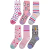 Girls SO® 6-Pack Patterned Crew Socks 1 Girls SO® 6-Pack Patterned Crew Socks -SO Juniors Fashion Clothing 5663039 Cat