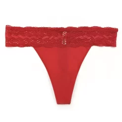 Juniors' SO® Medallion Lace Thong CAN83-005 -SO Juniors Fashion Clothing 5671106 ALT5
