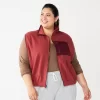 Juniors' Plus Size SO® Cozy Sherpa Zip-Up Vest -SO Juniors Fashion Clothing 5676291 Velvet Mauve